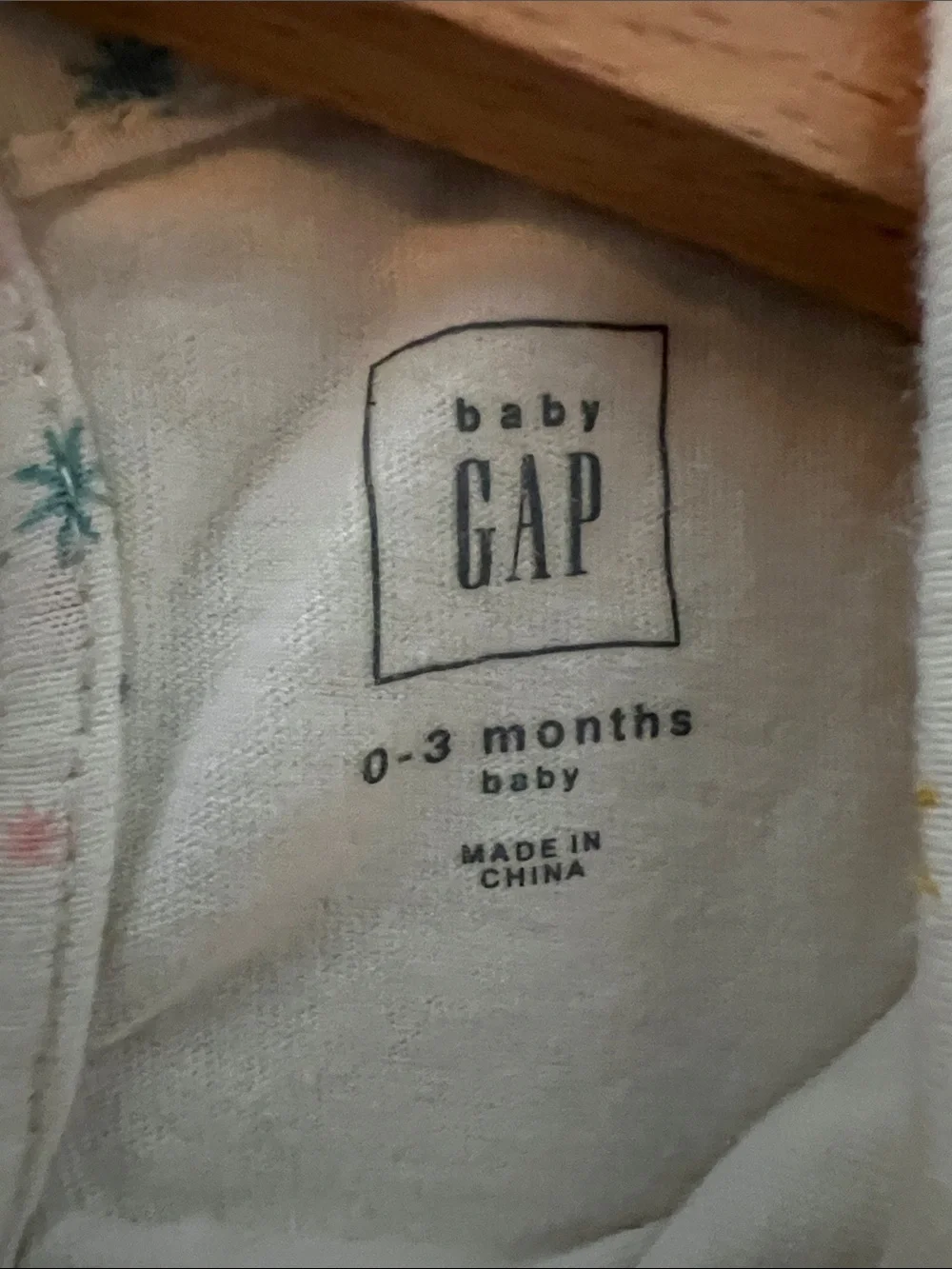 Gap | Baby Girls Cream Star-Print Ruffle Bodysuit Top Size 0-3 Months